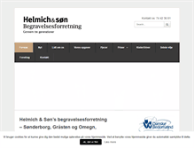 Tablet Screenshot of helmichbegravelse.dk